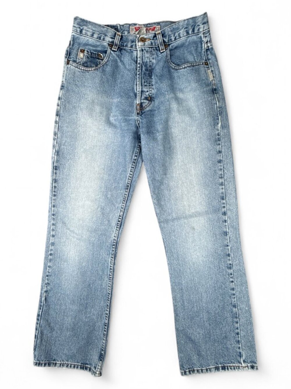 Silver Jeans U-8599S Straight Leg 29x28 Light Blue Wash Made Canada